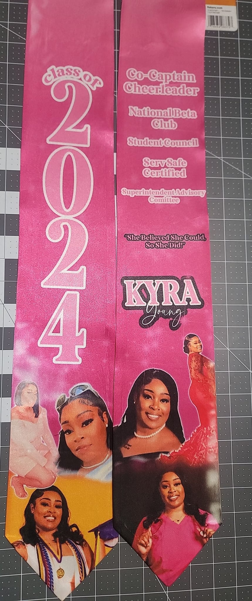 Sublimation Graduation Stole