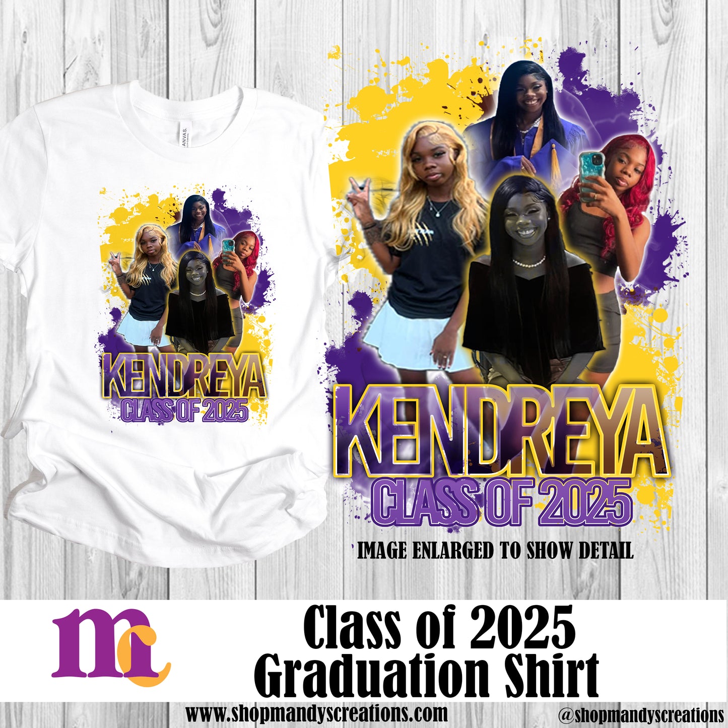 Class of 2025 Sublimation Graduation Shirt