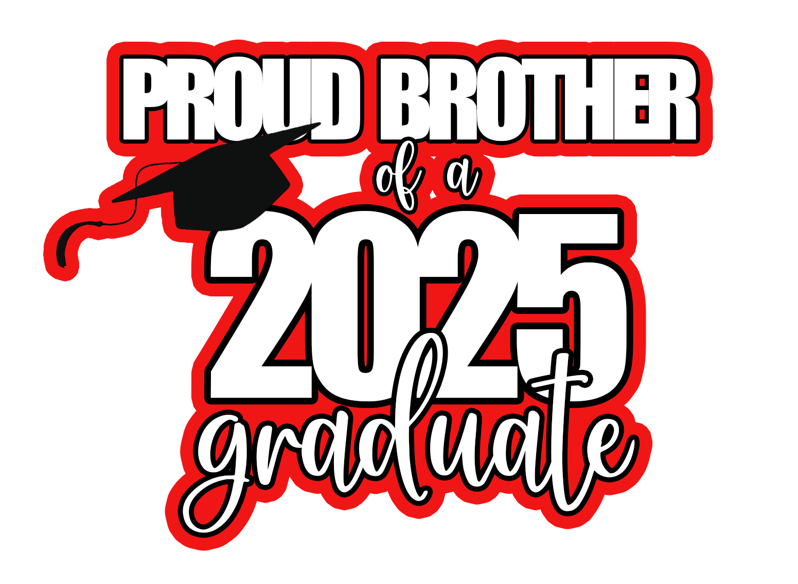 Proud Family Class of 2025 Sublimation Graduation Shirt